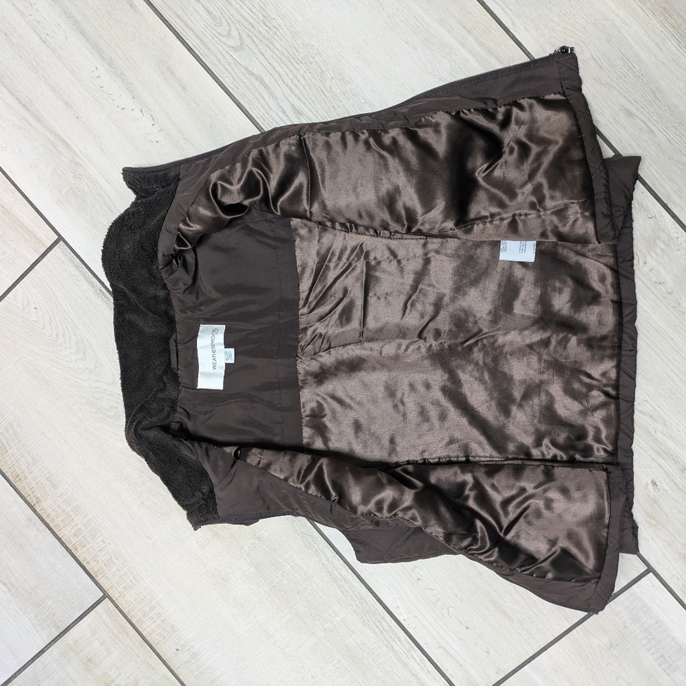 Weatherproof Brown Quilted Sleeveless Puffer Vest - Picture 8 of 8